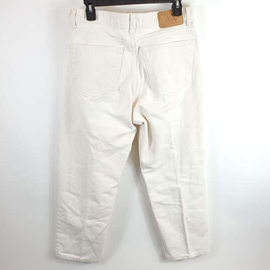 Armani Exchange Men White Straight Jeans Sz 34 image number 2