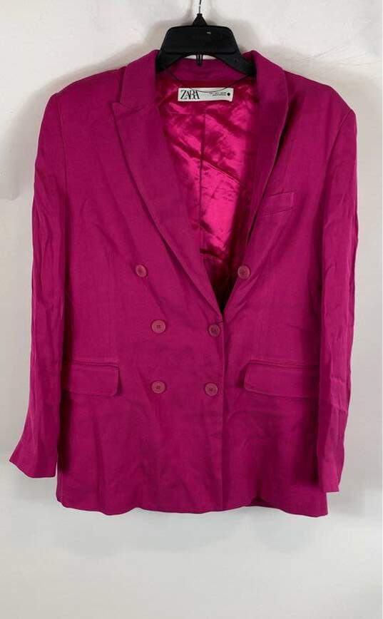 ZARA Pink Jacket - Size Large image number 1