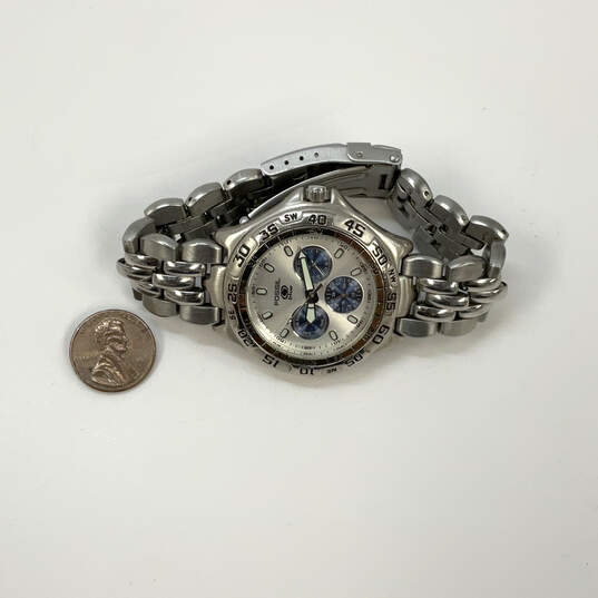 Designer Fossil Silver-Tone Stainless Steel Chronograph Analog Wristwatch image number 1
