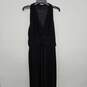 Black Sleeveless Deep V Cinched Waist Dress image number 1