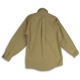 NWT Mens Tan Long Sleeve Spread Collar Button-Up Shirt Size Medium alternative image