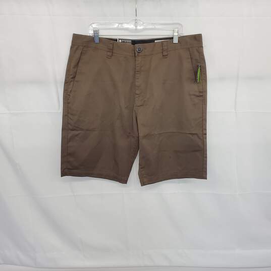 Volcom Taupe Cotton Blend Short MN Size 36 NWT image number 1
