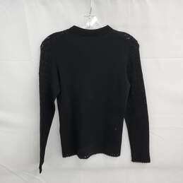 Kenzo Paris Black Long Sleeve Pullover Top NWT Size M alternative image
