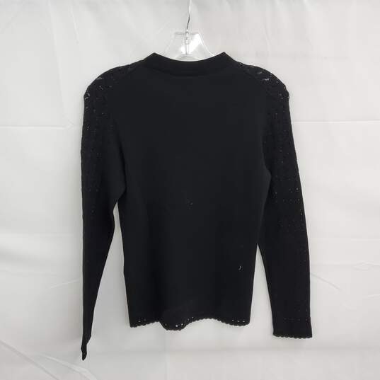Kenzo Paris Black Long Sleeve Pullover Top NWT Size M image number 2