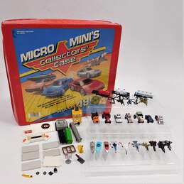 Vtg 1988 MICRO MACHINE COLLECTORS CASE Micro Mini's Tara Toy Corp + Vehicles