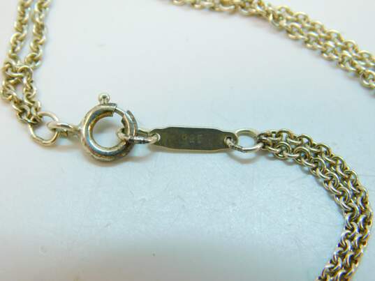Tiffany & Co. 925 Infinity Twist Double Chain Necklace 8.2g image number 6