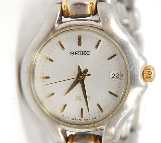 Buy the Seiko Quartz SQ 50 Gold Tone & Two Tone Stainless Steel Ladies Dress  Watches | GoodwillFinds