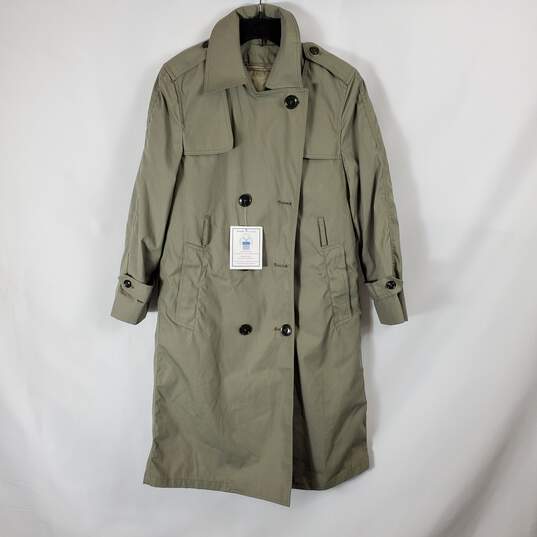DLA Women Green Trench Coat 4s NWT image number 1