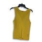 Express Womens Yellow Ribbed Round Neck Sleeveless Pullover Tank Top Size M image number 1