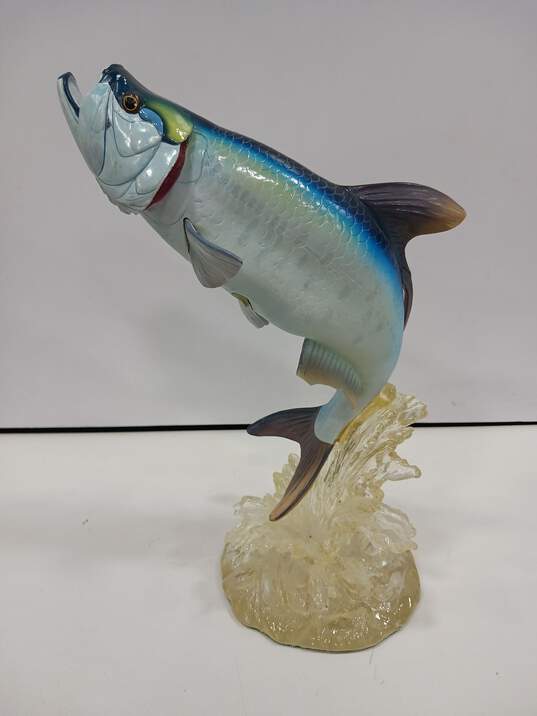 The Danbury Mint Silver King Fish Sculpture image number 2