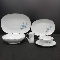 Set of 5 Assorted Noritake Sylvia 6603 Floral Dishes
