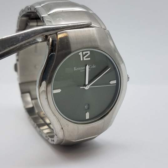 Kenneth Cole 36mm Case Vintage Homage Green Dial Men's Stainless Steel Quartz Watch image number 1