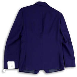 NWT Mens Blue Peak Lapel Long Sleeve Flap Pockets Two Button Blazer Size 38S alternative image
