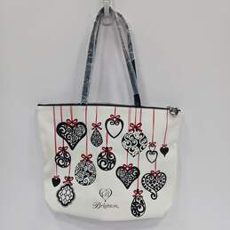 Brighton Christmas Love Notes White Patterned Tote Bag alternative image