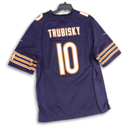 Mens Blue Chicago Bears Mitch Trubisky #10 NFL Football Jersey Size XL image number 2