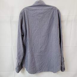 Armani Collection Stripe Button Up Long Sleeve Shirt Size M alternative image