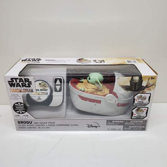 Star Wars The Mandalorian Grogu and Hover Pram Radio Control Toy SEALED IOB image number 1