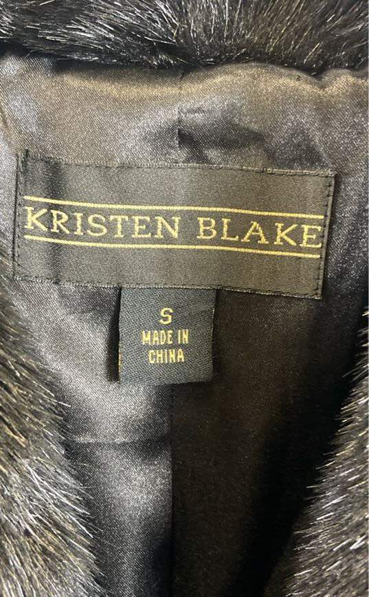 Kristen Blake Women's Black Faux Fur Coat - Size SM image number 3