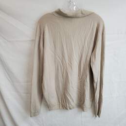 Mount Cashmere Long Sleeve Quarter Button Pullover Sweater Size L alternative image