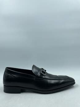 Authentic Salvatore Ferragamo Black Gancini Loafers M 8.5D