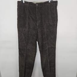 Perry Ellis Cottons Premium Corduroy Flat Front Pants