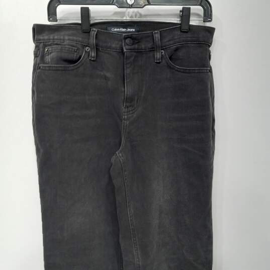 Calvin Klein Black High Rise Straight Jeans Size 28 image number 2