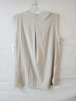 Tahari Sleeveless Lunetta Blouse Gray Size XS alternative image