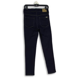 Womens Dark Blue Denim 5 Pockets Design Mid-Rise Skinny Jeans Size 8P alternative image