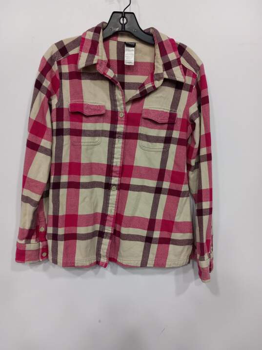 Women's Patagonia Long-Sleeved Fjord Flannel Shirt Sz 6 image number 1