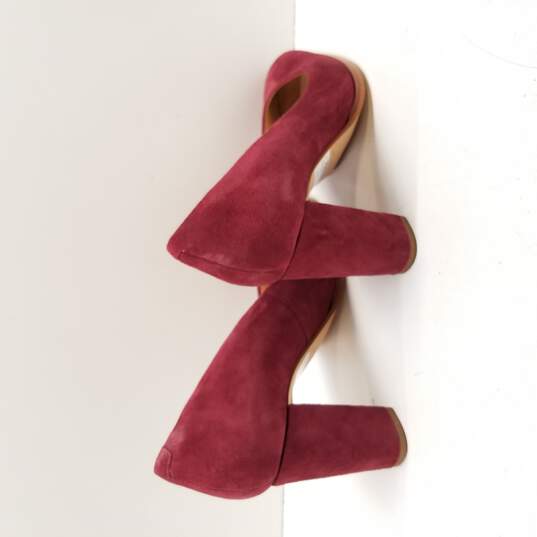 Clarks Women's Kaylin Cara 2 Dusty Red Suede Heel Size 9 image number 4