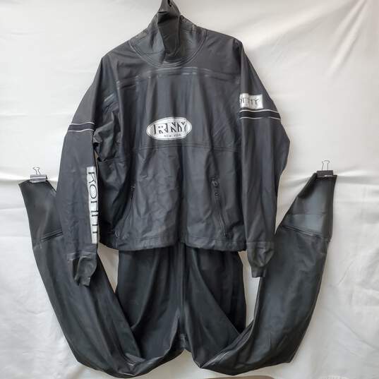 Vintage Ronny New York Fleece Lined Dry Immersion Suit in Black Size XL image number 3