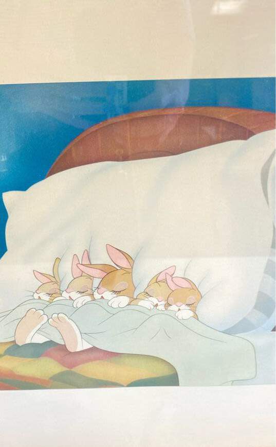 Tired Bunnies from Snow White Print by Walt Disney Productions Framed c. 1937 image number 4
