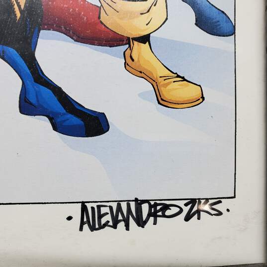 X-Men Marvel Comic Book Art Print Signed & Framed image number 4