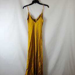 Zara Woman Women Mustard Dress XS alternative image
