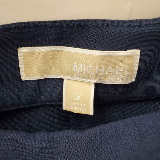 Michael Kors Women Blue Dress Pants 1X NWT image number 4