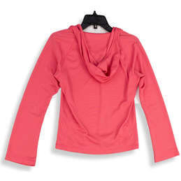 Womens Pink Long Sleeve Hooded Pullover Activewear T-Shirt Size Medium alternative image