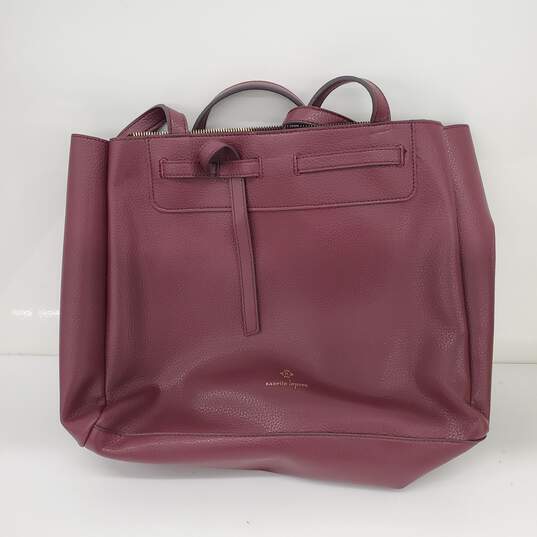 Nanette Lepore Burgundy Arriss Triple Section Shoulder Tote Bag Women Handbags image number 1