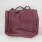 Nanette Lepore Burgundy Arriss Triple Section Shoulder Tote Bag Women Handbags image number 1