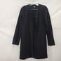 Eileen Fisher Long Black Wool Cardigan Size XS image number 1