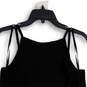 NWT Womens Black Spaghetti Strap Back Slit Pullover Tank Top Size XXS image number 4