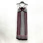 NWT Womens Multicolor Julian Border Sleeveless V-Neck Maxi Dress Size M image number 1