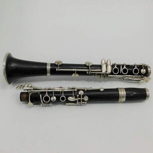 Italian Rampone and Cazzani Brand Wooden B Flat Clarinet w/ Hard Case image number 3