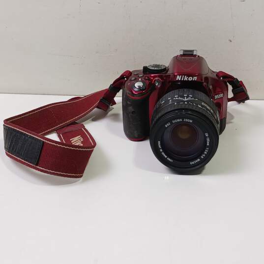 Nikon D5200 Kit 24.1 Megapixel Red Digital SLR Camera image number 1