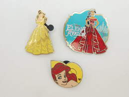 Collectible Disney Princess Belle Ariel & Elena Enamel Trading Pins 28.8g