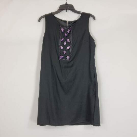 Kas New York Women Black Beaded Dress M NWT image number 1