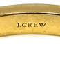 Designer J. Crew Gold-Tone Black Enamel Spike Hinged Bangle Bracelet image number 4