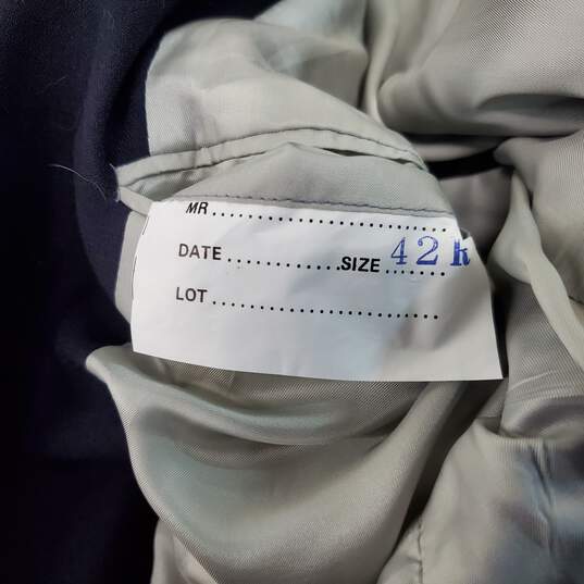 Oscar de la Renta Men's Navy Blue Blazer Jacket Size 42R AUTHENTICATED image number 3