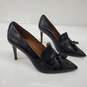 Coach Women's 'Spencer' Black Leather Tassel Heels Size 7 AUTHENTICATED image number 5