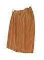 Womens Brown Elastic Waist Button Front Mini Skirt Size 12 image number 2
