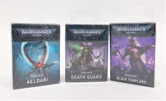 Sealed Warhammer 40K Datacards Aeldari Black Templars Death Guard image number 1